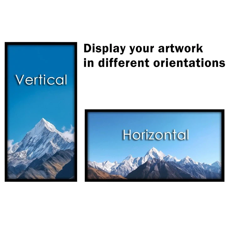 Modern Horizontal & Vertical Wall Mount Plastic Framing